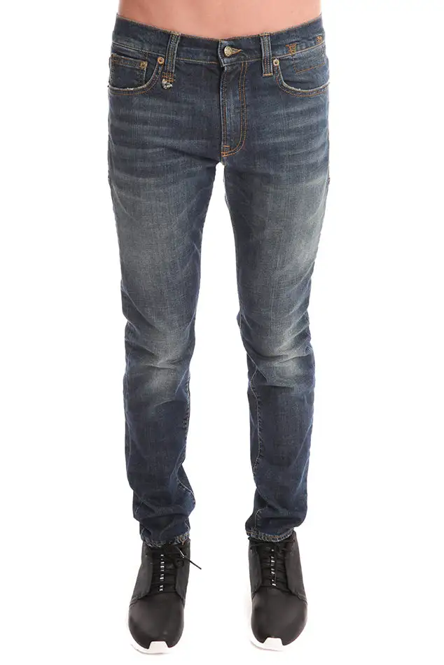 Cotton Skinny Pocket Jeans