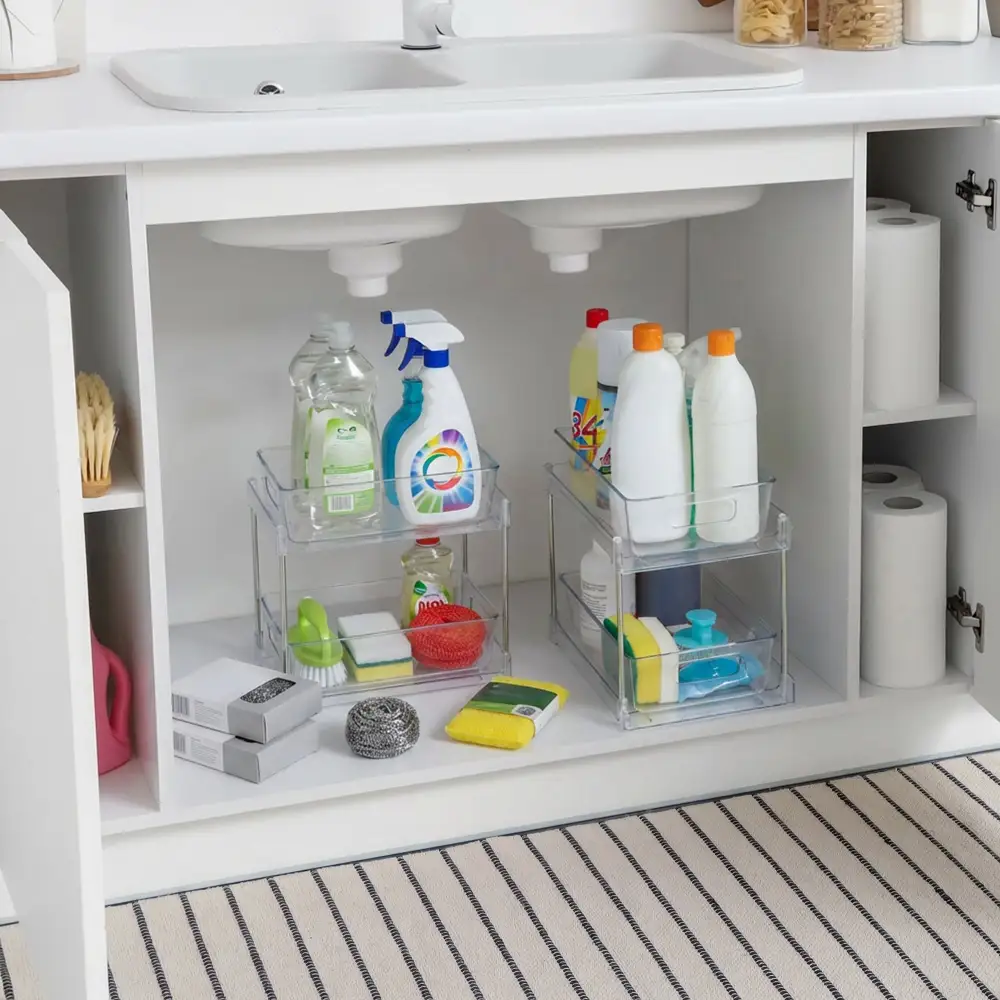 Tier Pull Out Cleaning Organizers
