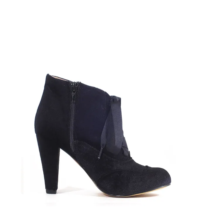 Velvet Enchanting Ankle Boots