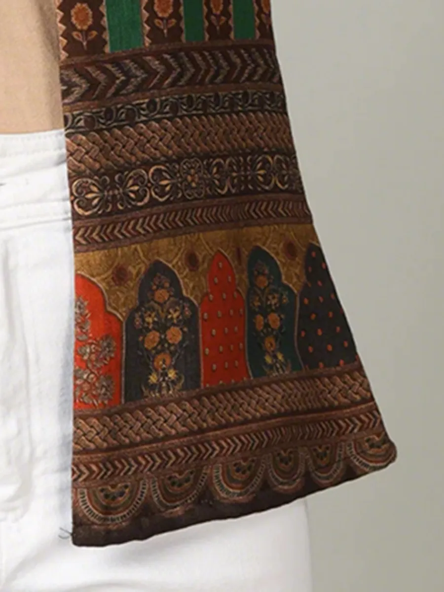 Fashionable Traditional Pattern Versatile Women's Jacket