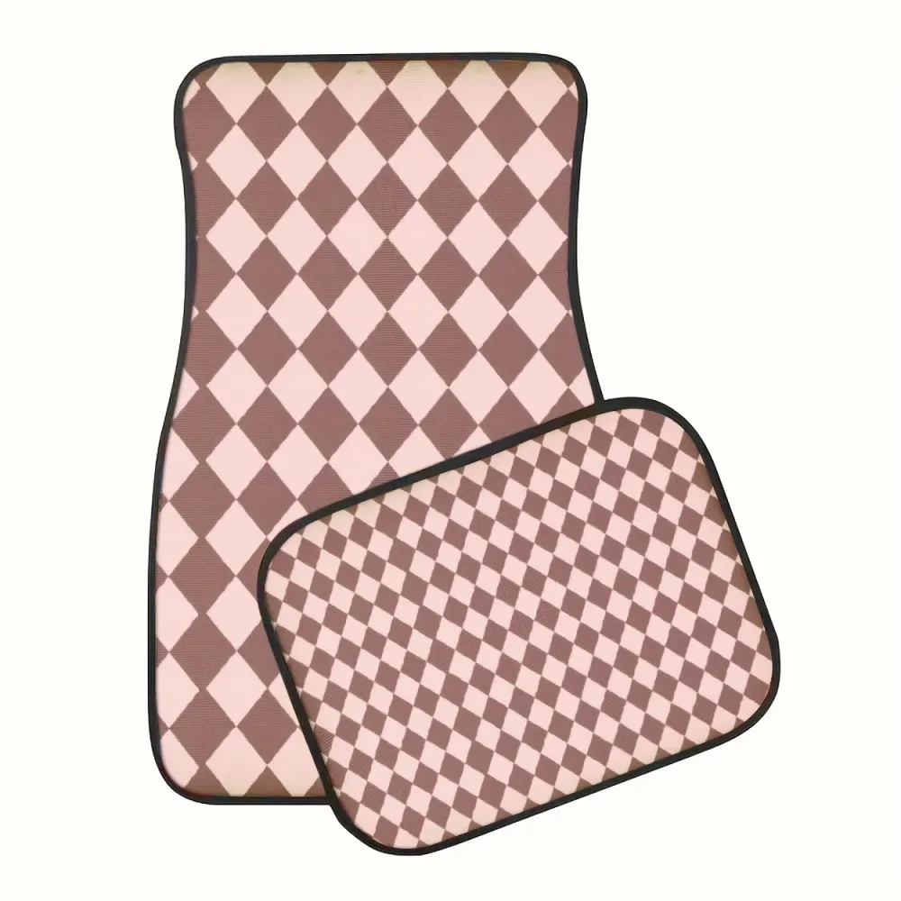Checkerboard Car Floor Mats