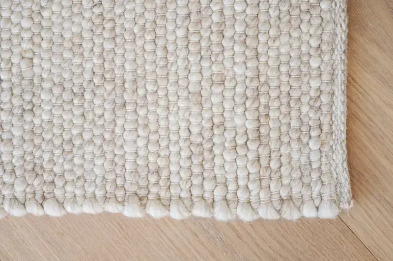 Layered Wool Area Rug