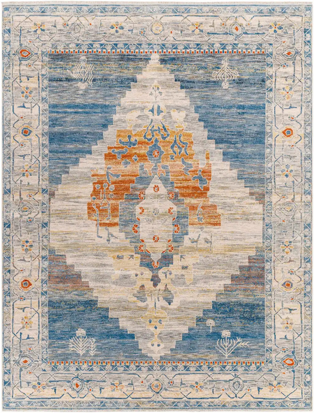 Refined Traditional Area Rug Living Space Accent