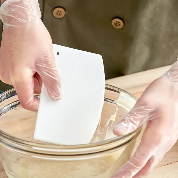 Straight Edge Plastic Bowl Scraper