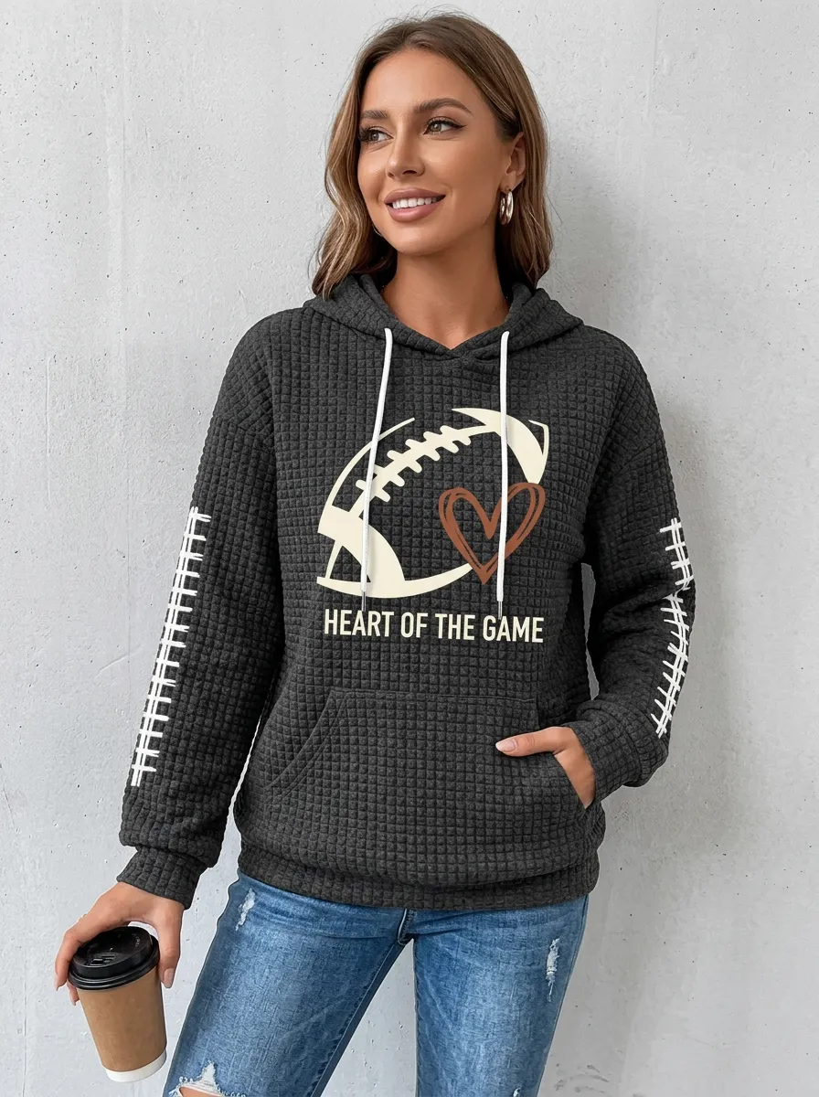 Women's Classic Gridiron Heart Of The Graphic Graphic Hoodie
