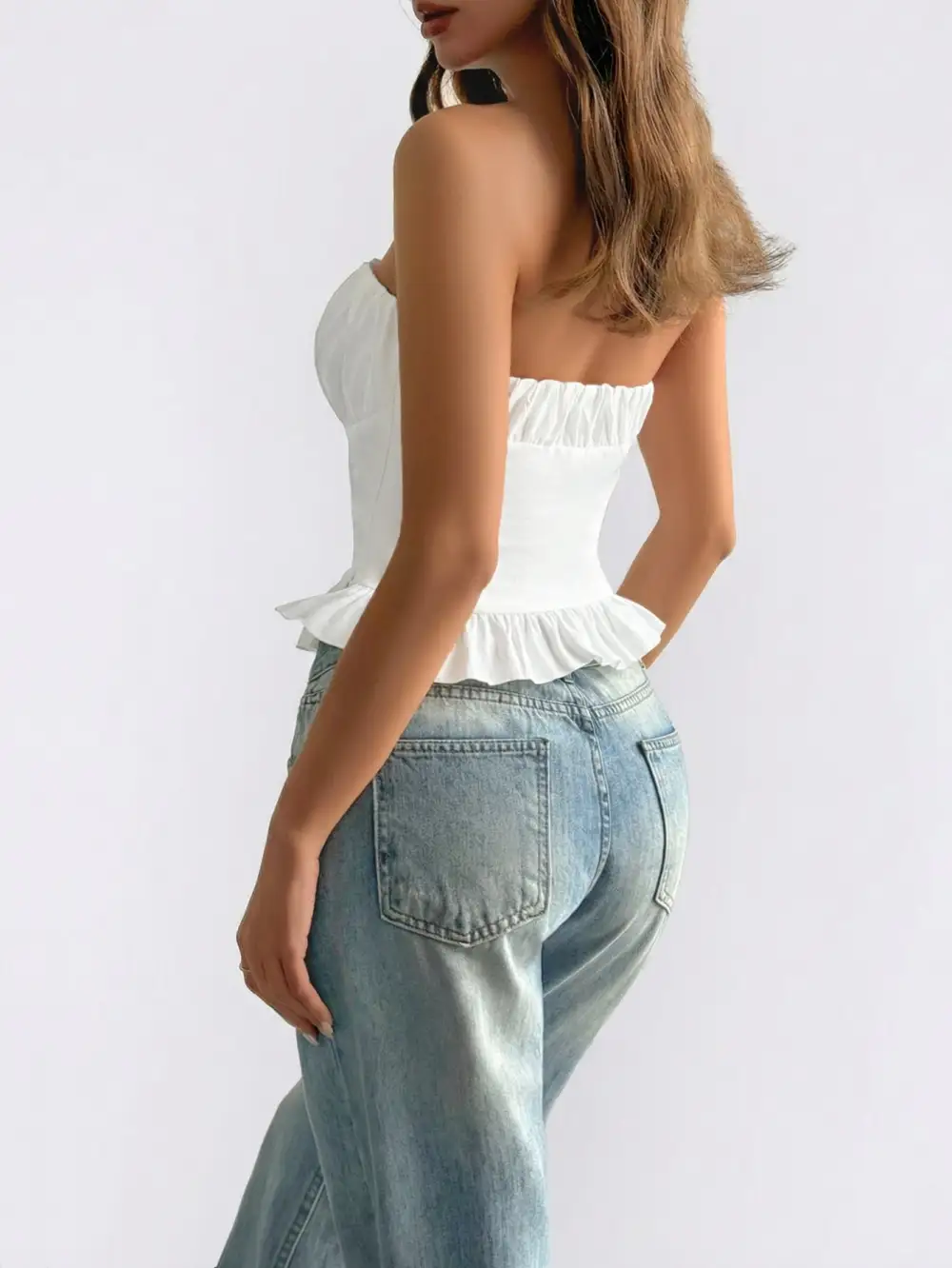 Ruffled Tube Top