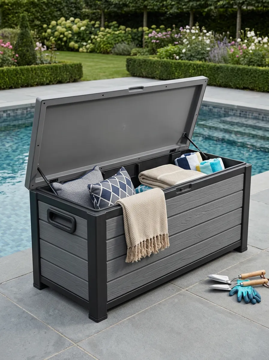 Patio Waterproof Resin Storage Deck Box