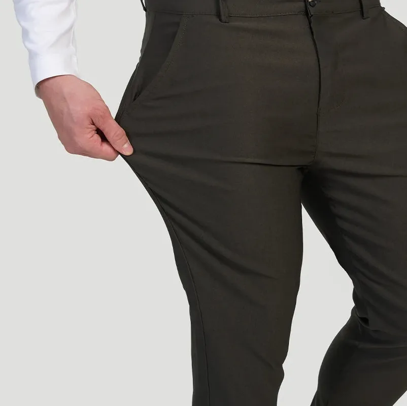Black Olive Stretch Pants