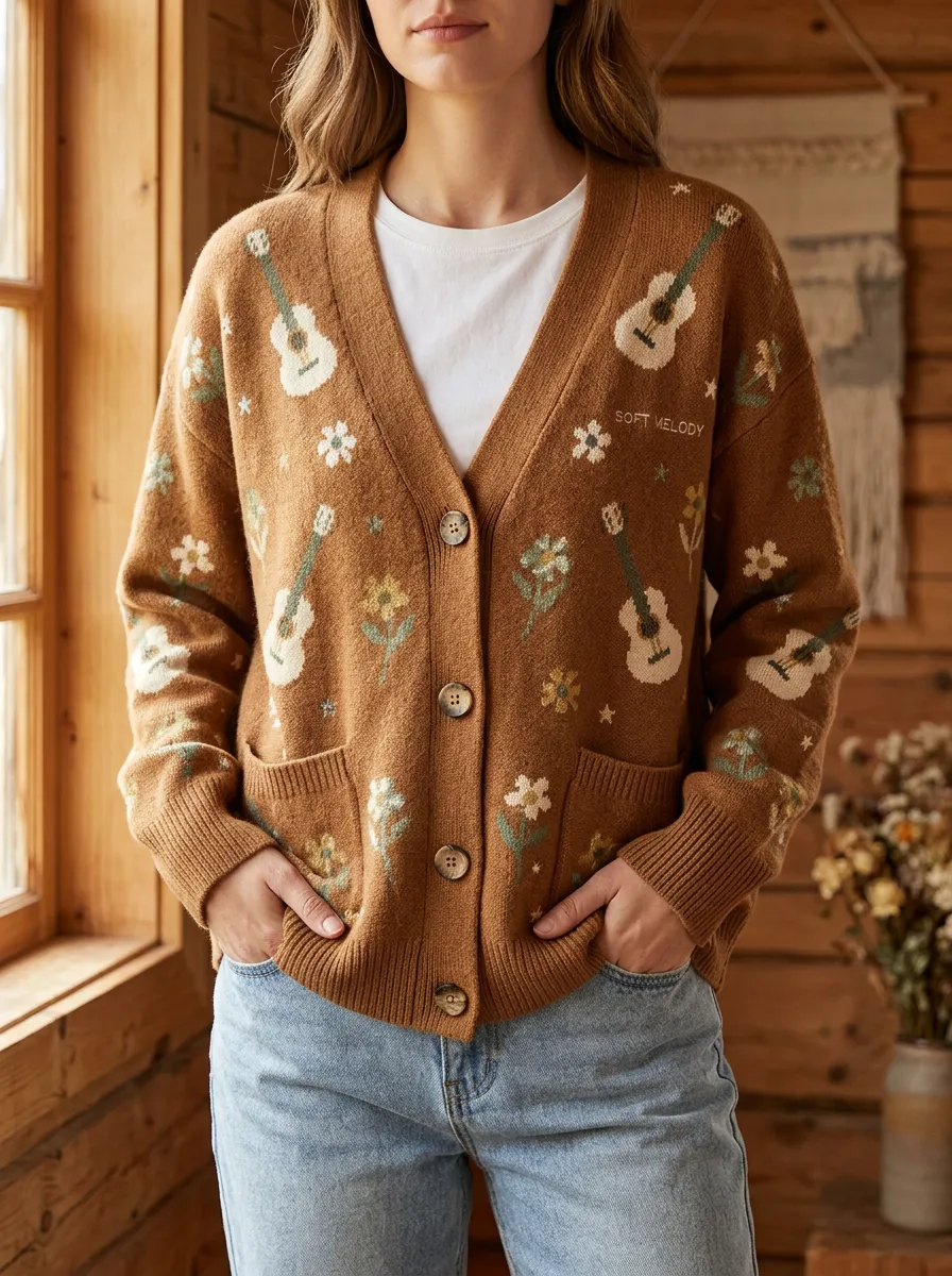 Knitted Country Music Cardigan