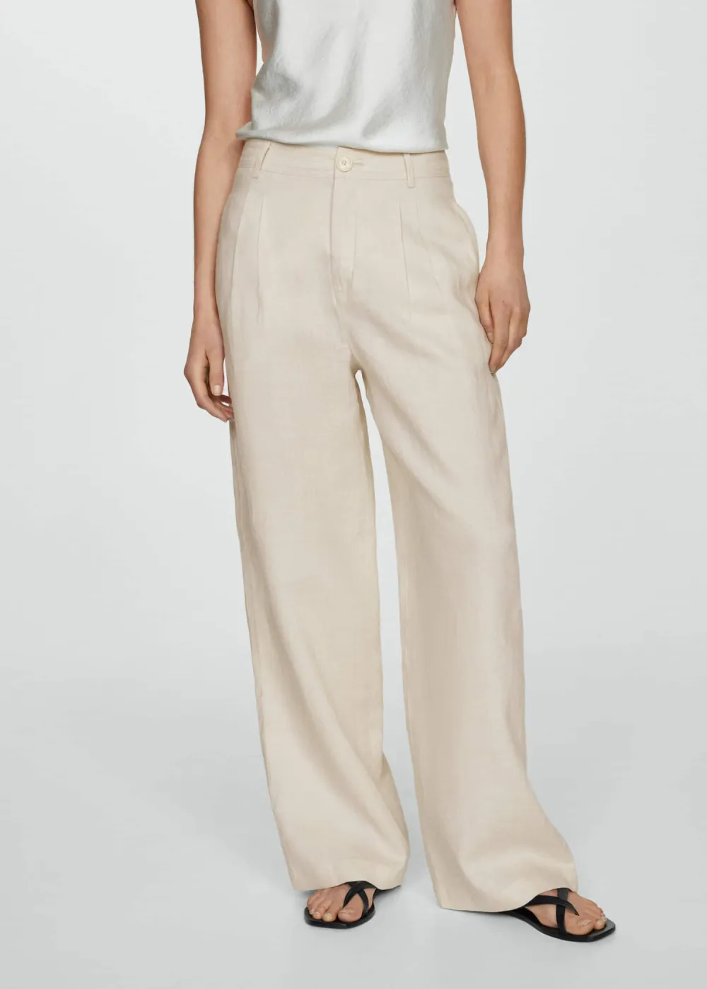Linen Wideleg Pants