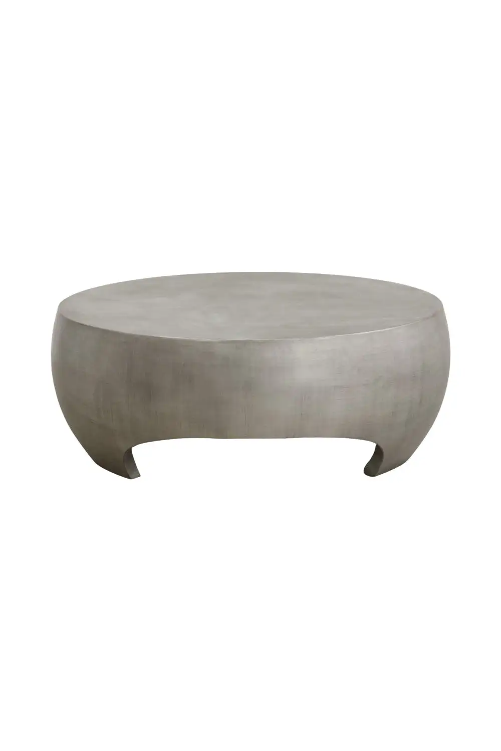 Round Indoor/outdoor Coffee Table With Open Arches