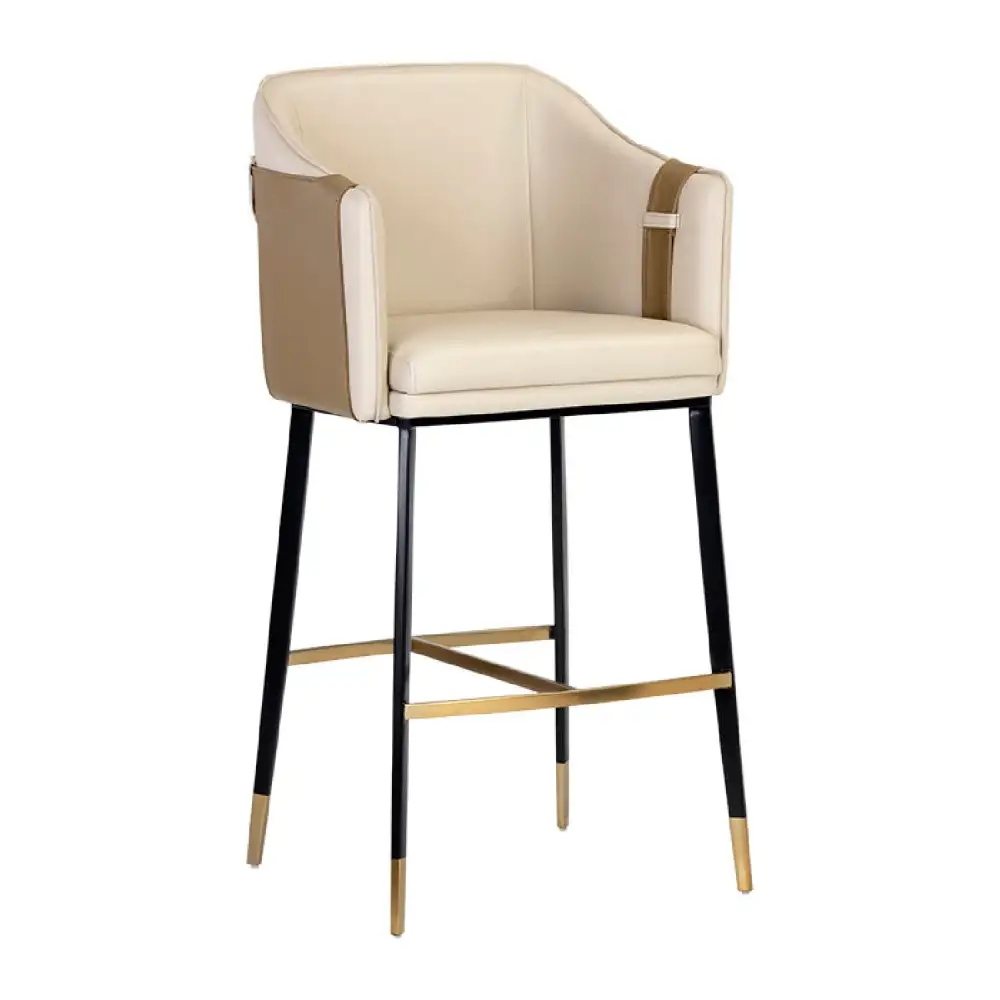 Minimal Leather Bar Stool