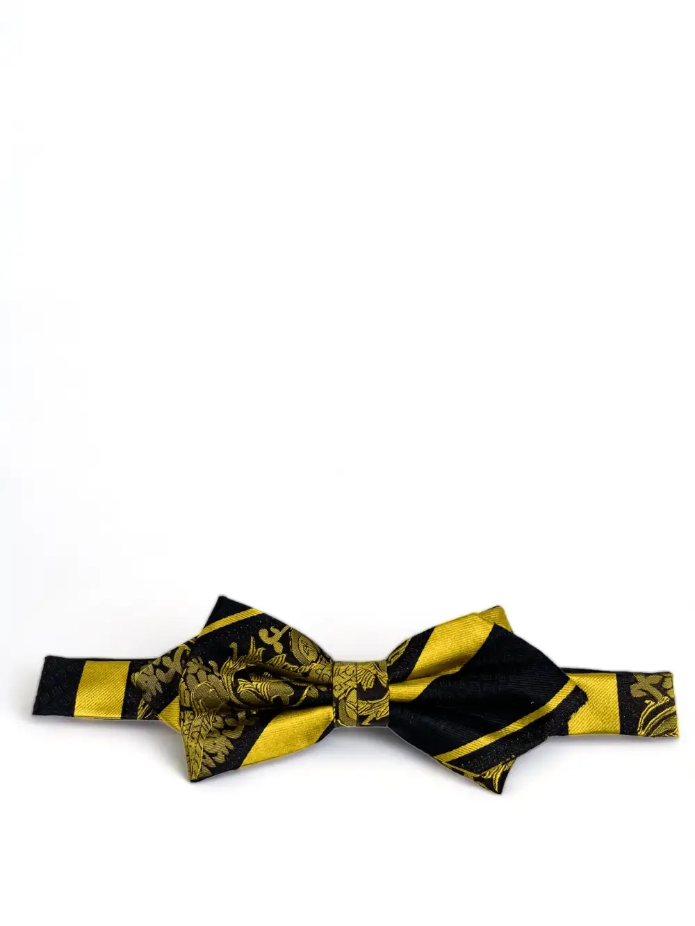 Sleek Diamond Silk Bow Tie