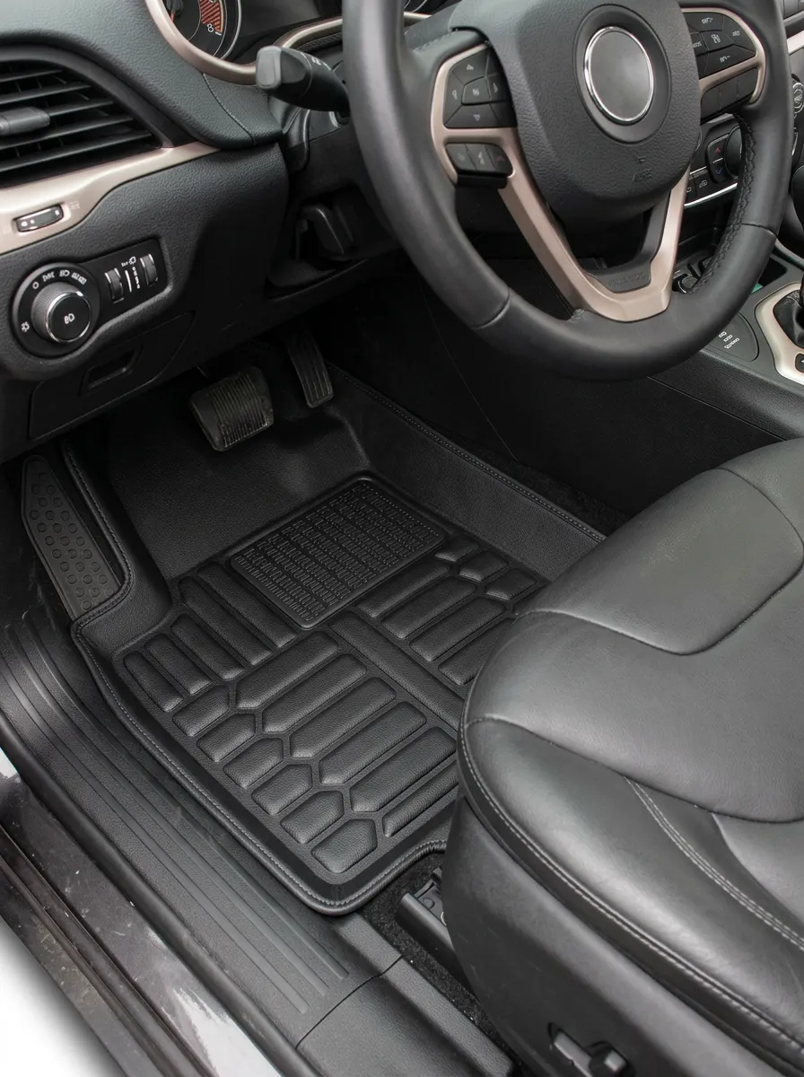 Textured All-Weather Vehicle Floor Mat