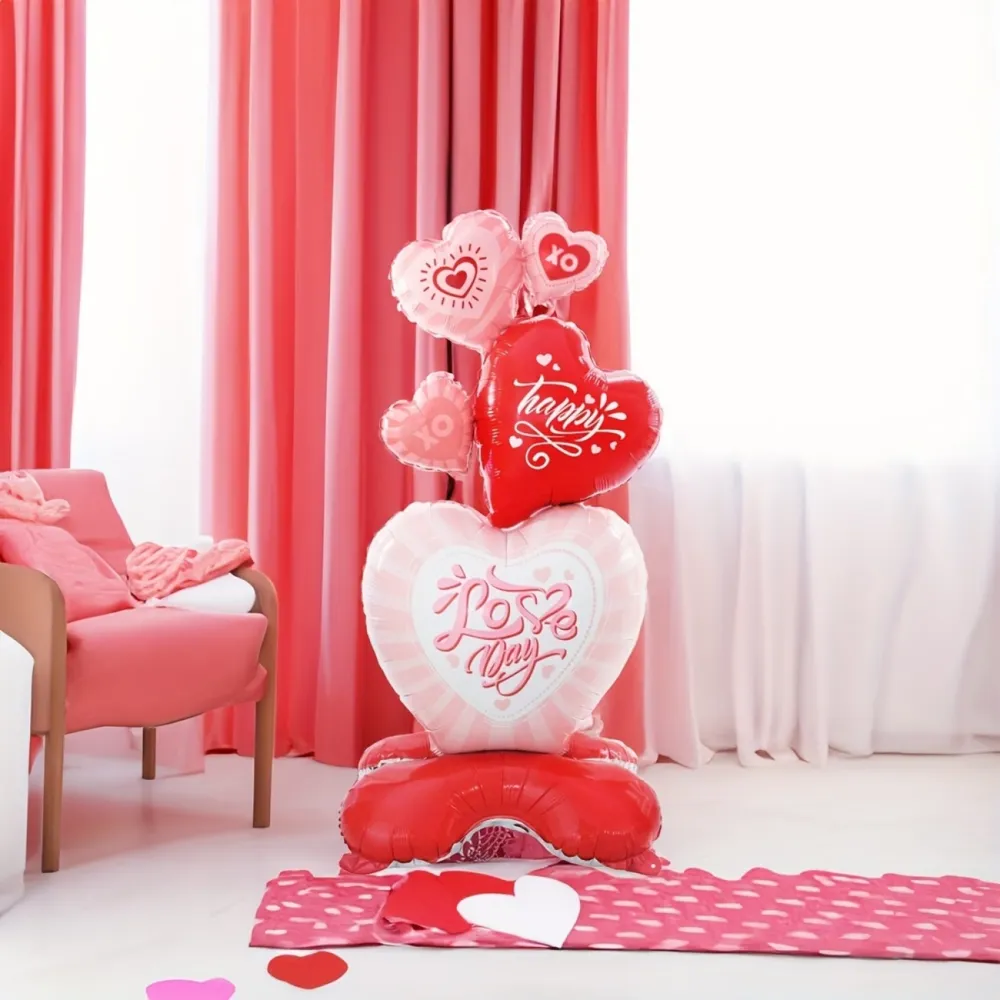 Romantic Heart Stand Balloon