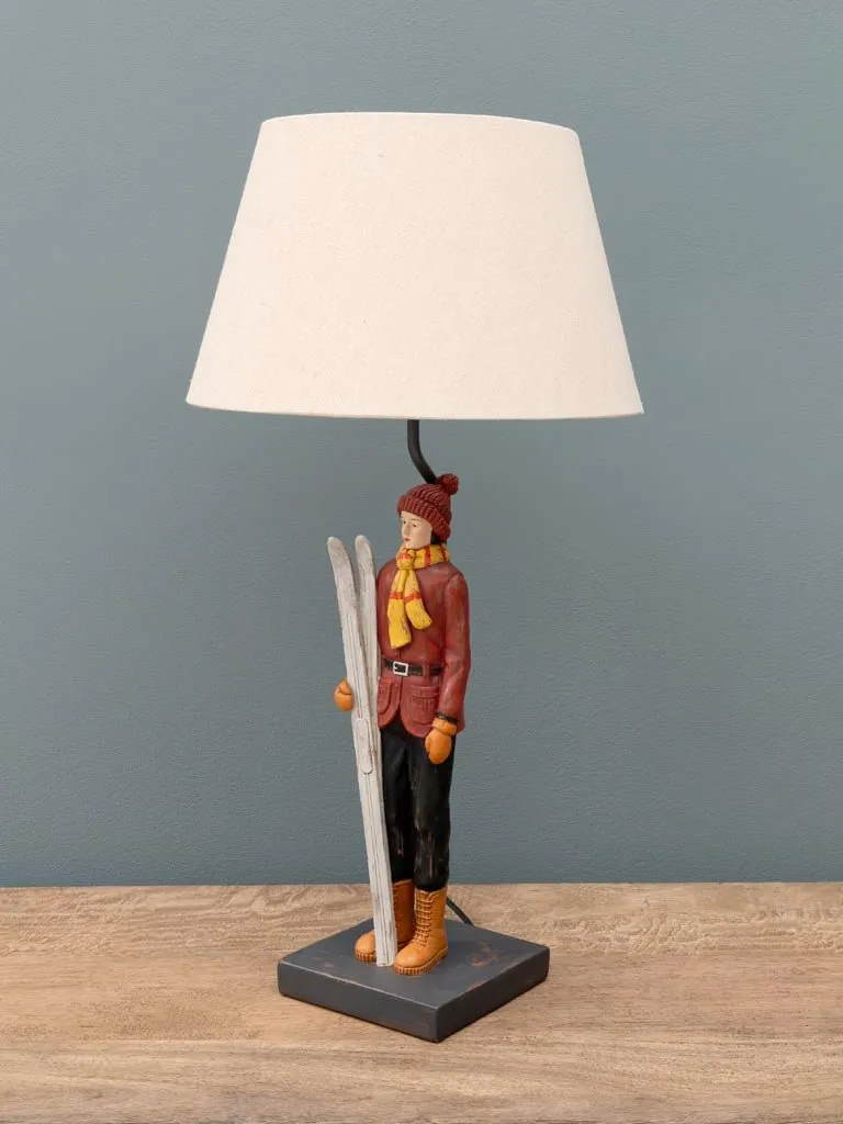 Sculpted Resin Table Lamp