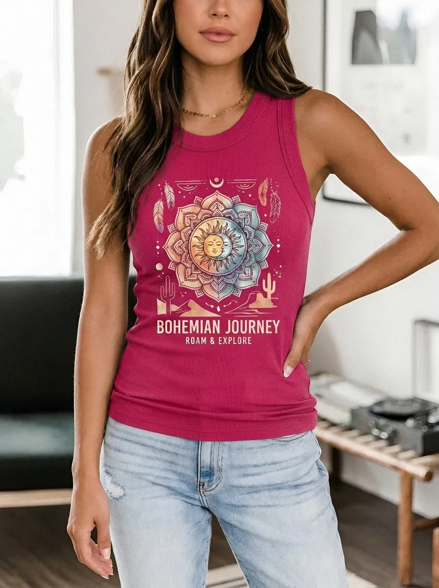 Bohemian Journey Sun Tank Top