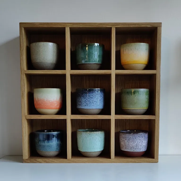 Oak Mug Display Shelf