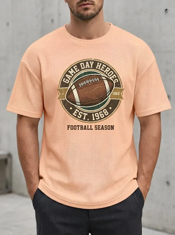 Football Graphic Casual T-Shirt
