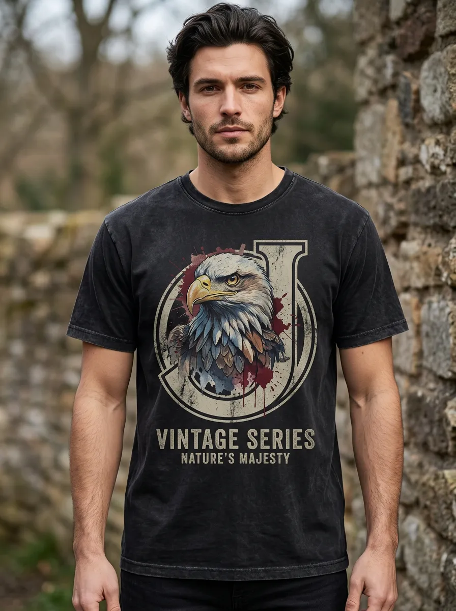 Men's Eagle Nature Graphic T-Shirt