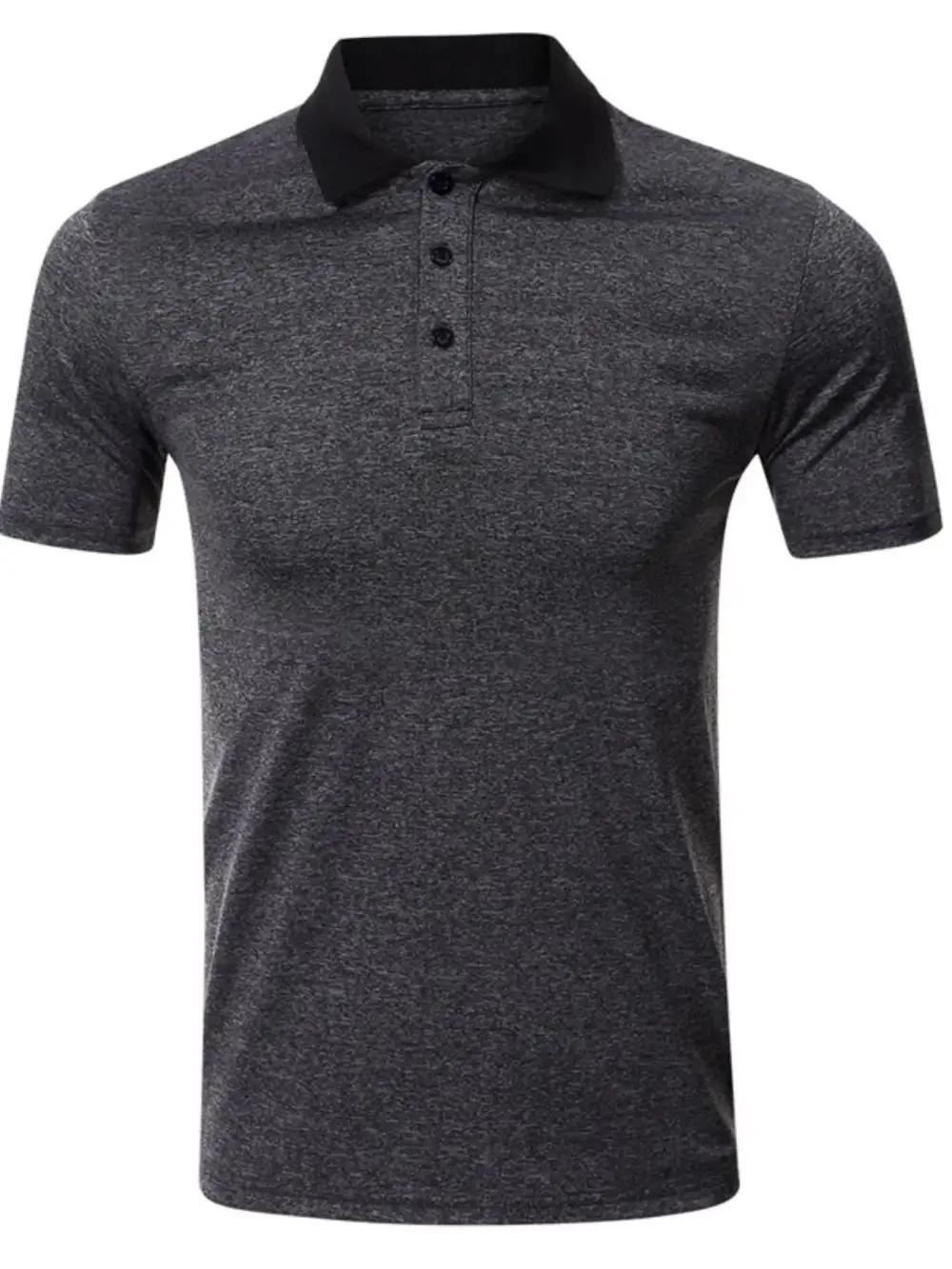 Casual Contrast Detail Collared Polo Shirt
