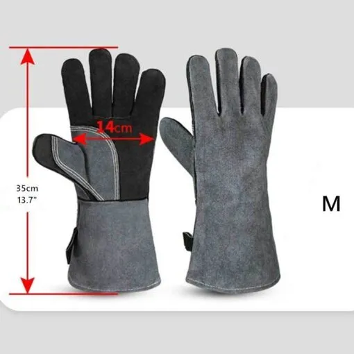 Leather Grill Work Gloves