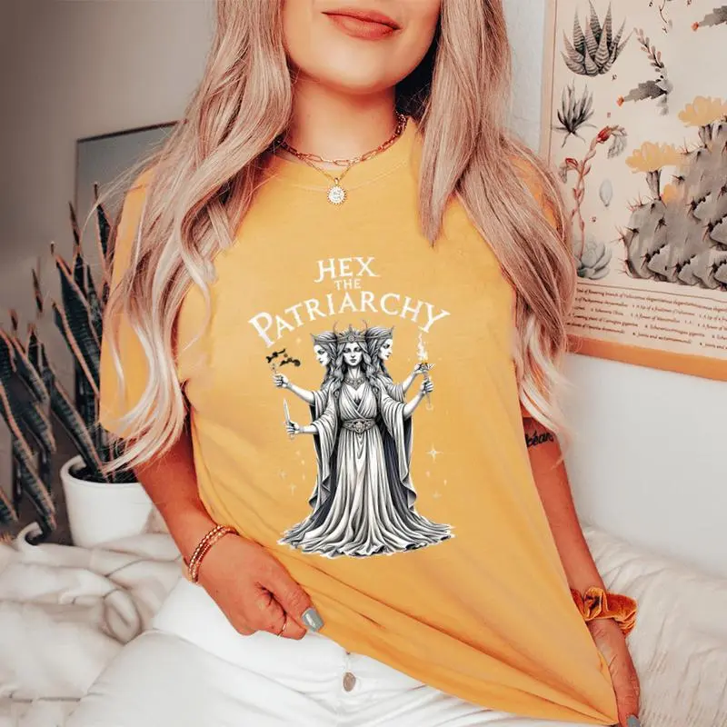 Feminist Witch Hex The Patriarchy Womens Women's Oversized Comfort T-Shirt