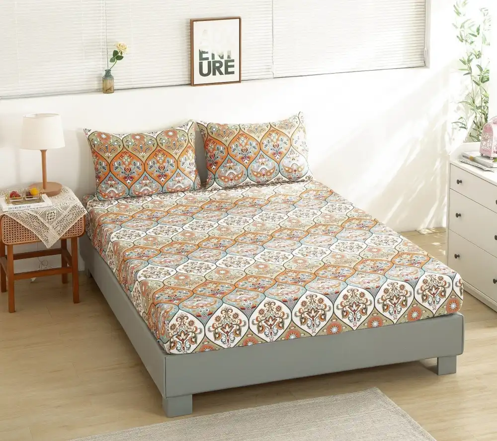 Floral Paisley Bohemian Botanical Sheet Bedding Set