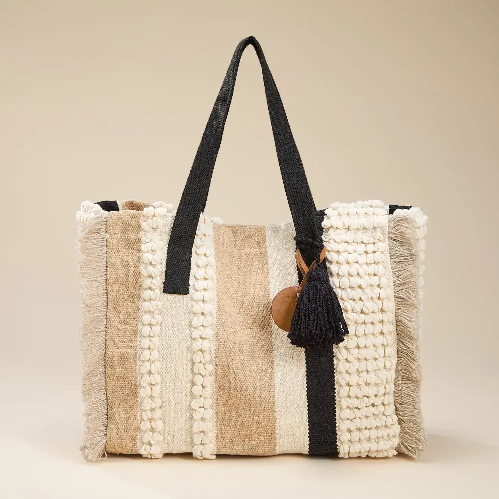 Textured Tote Bag