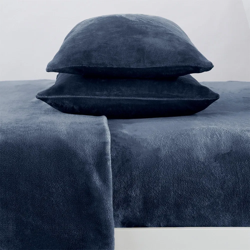 Refined Velvet Solid Sheet Bedding Set