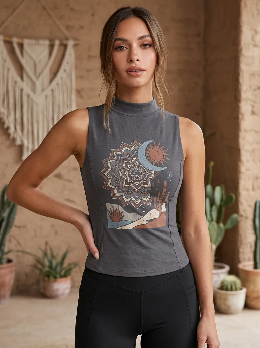 Boho Mandala Sun Tank Top