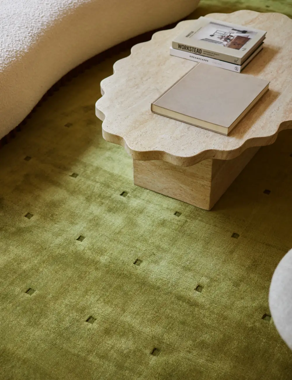 Grid Tonal Hand Loomed Viscose Area Rug