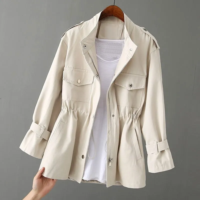 Polished Utility Jacket with Zipper