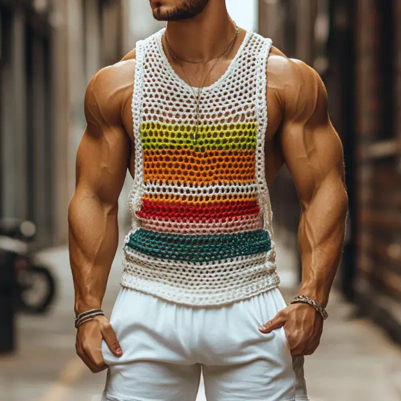 Knit Layering Striped Tank