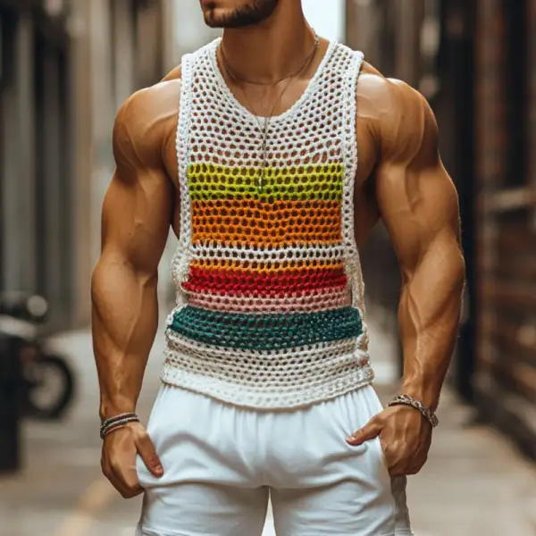Knit Layering Striped Tank