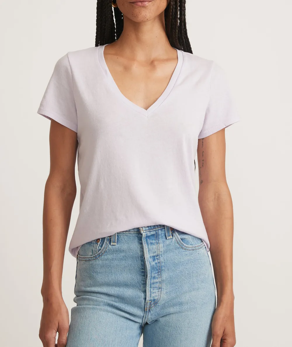Short Sleeve V-Neck Casual Tee
