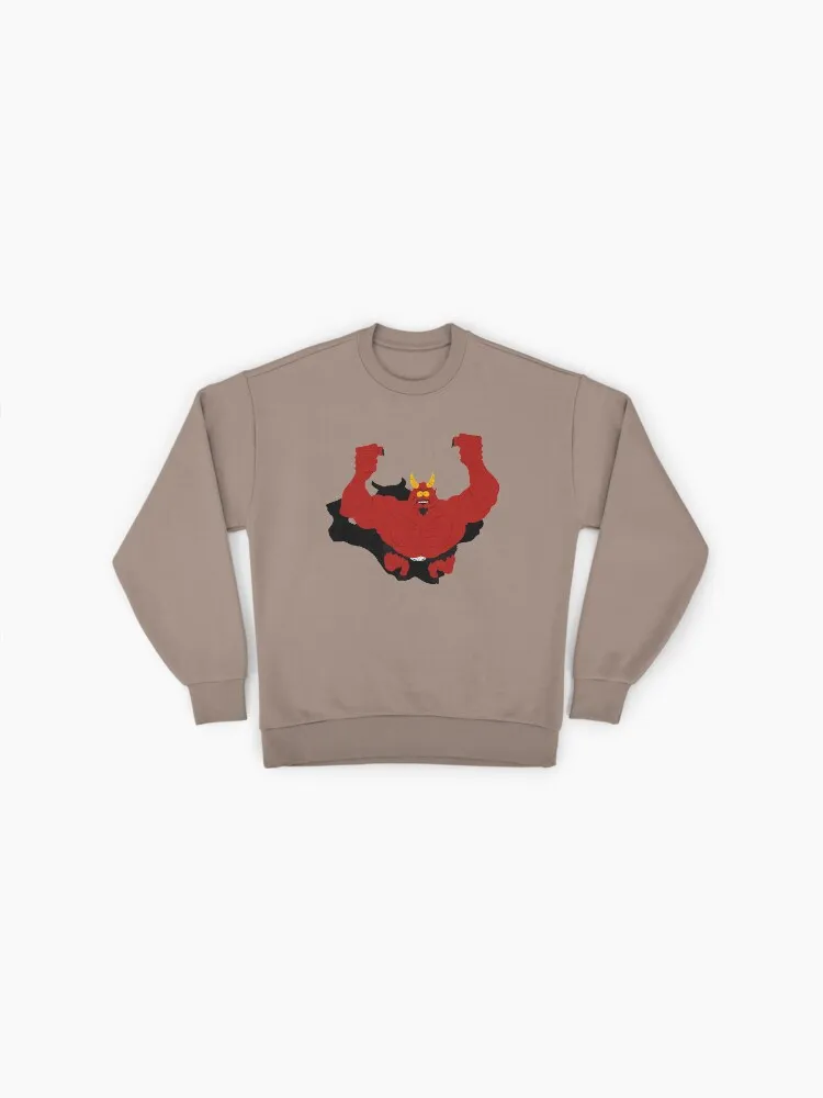 Cartoon Satan Character Art Sweatshirt