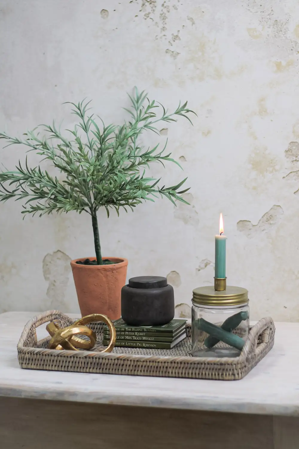 Rattan Rectangular Tray