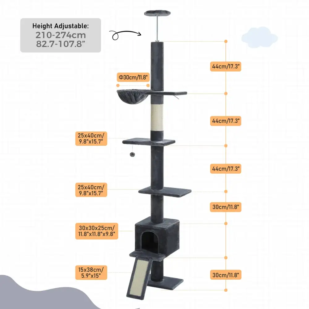 Indoor Pet Activity Tower Cat