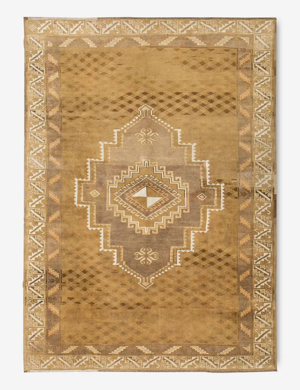Striking Rich Turkish Inspired Hand Knotted Wool Area Rug