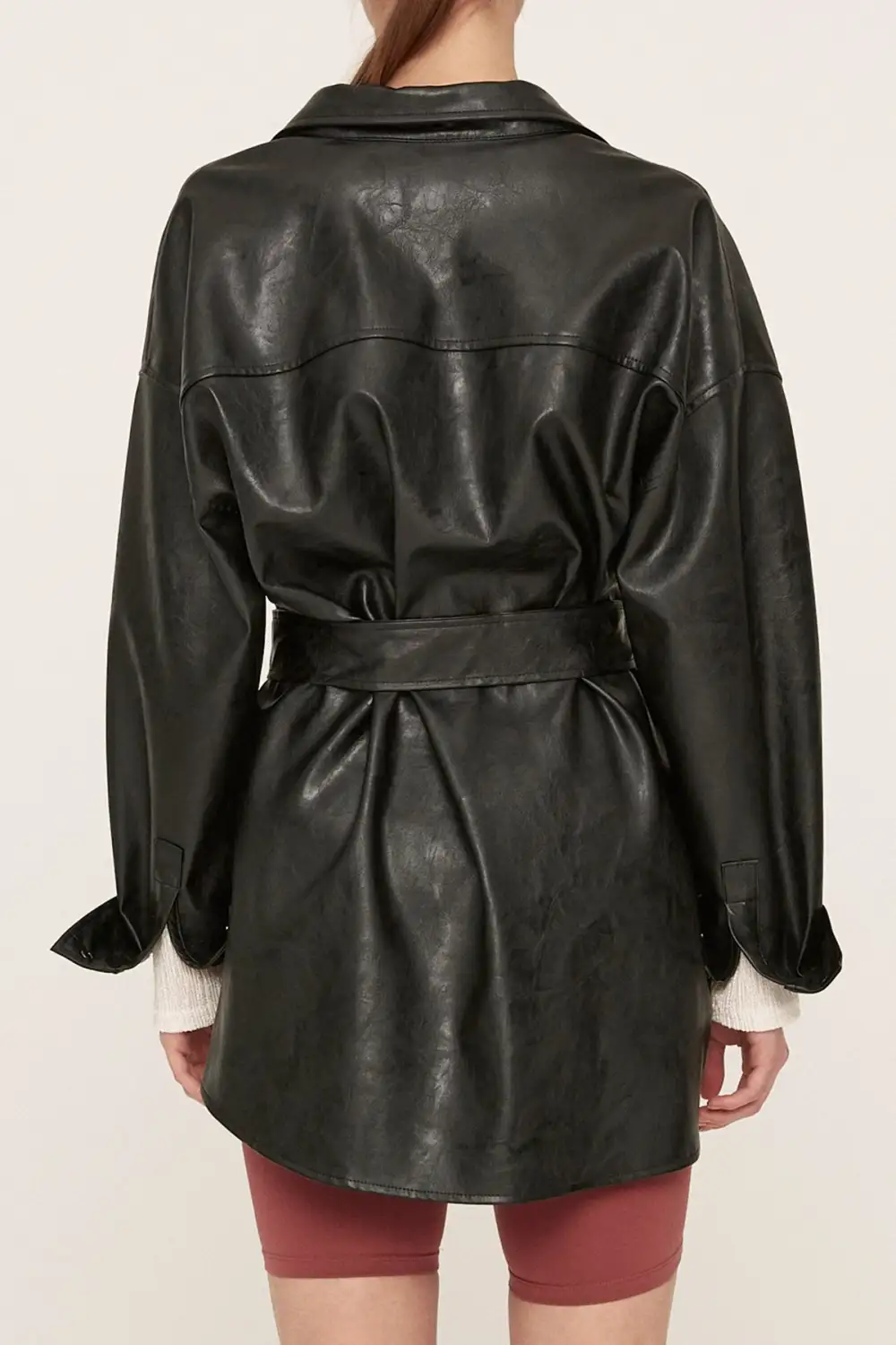 Pleather Oversized Jacket