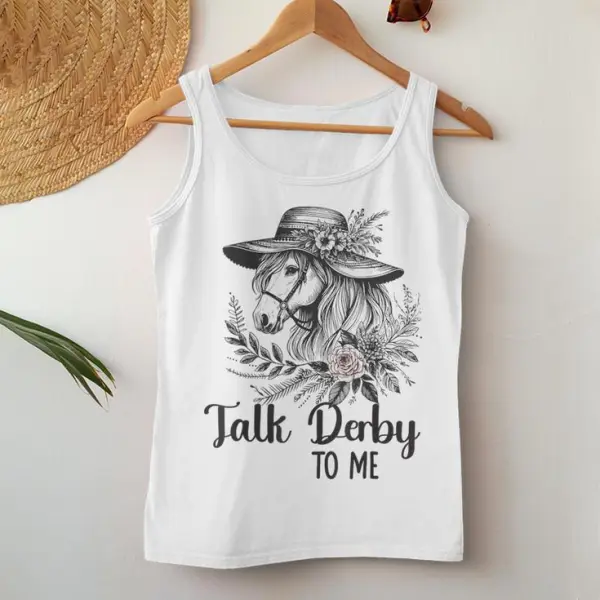 Floral Horse Women Tank Top
