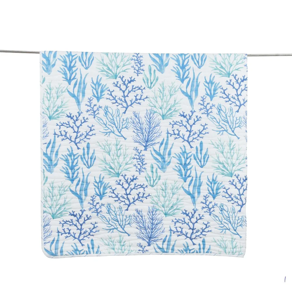 Coordinated Microfiber Coastal Quilt Bedding Set