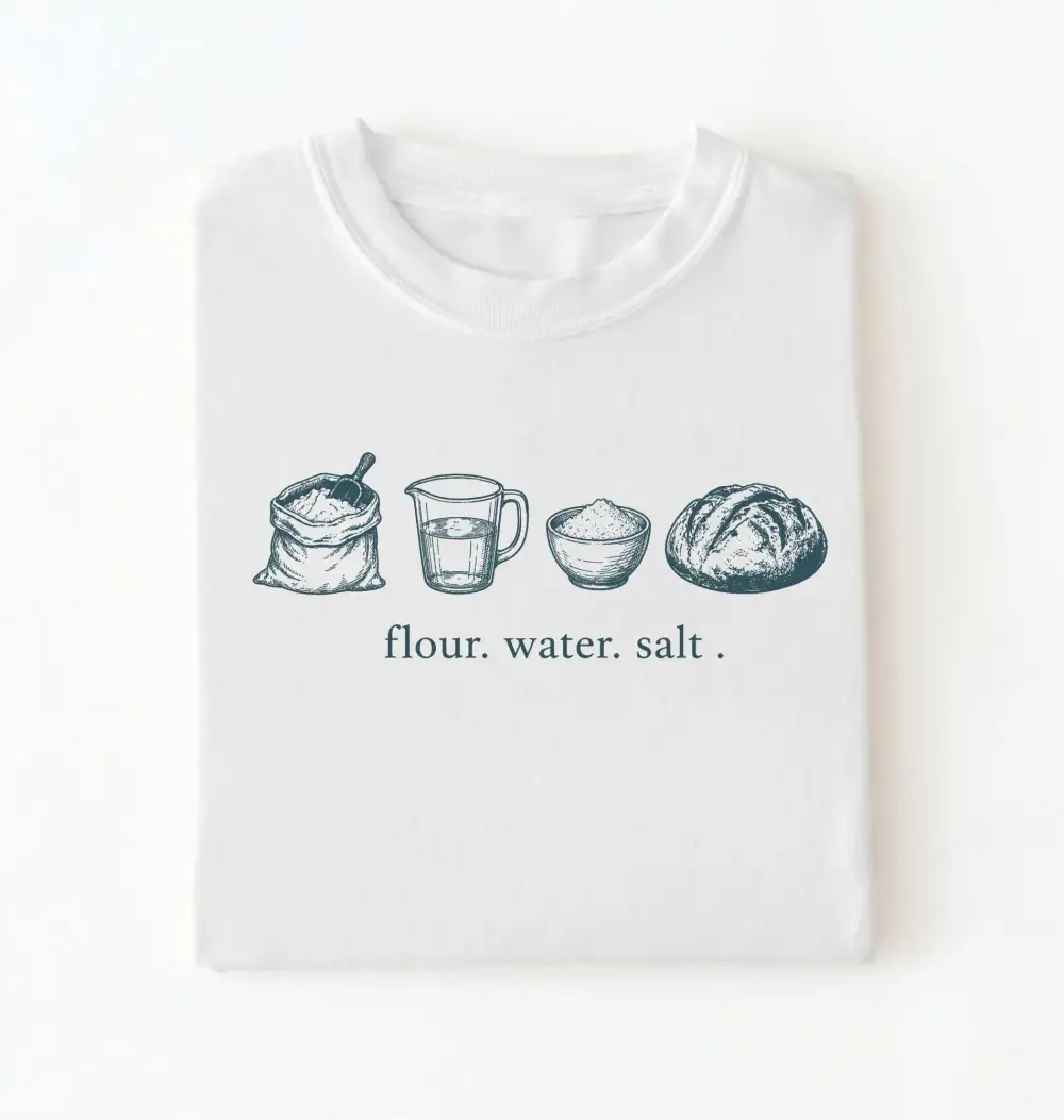 Flour Water Salt Graphic Cotton Tee