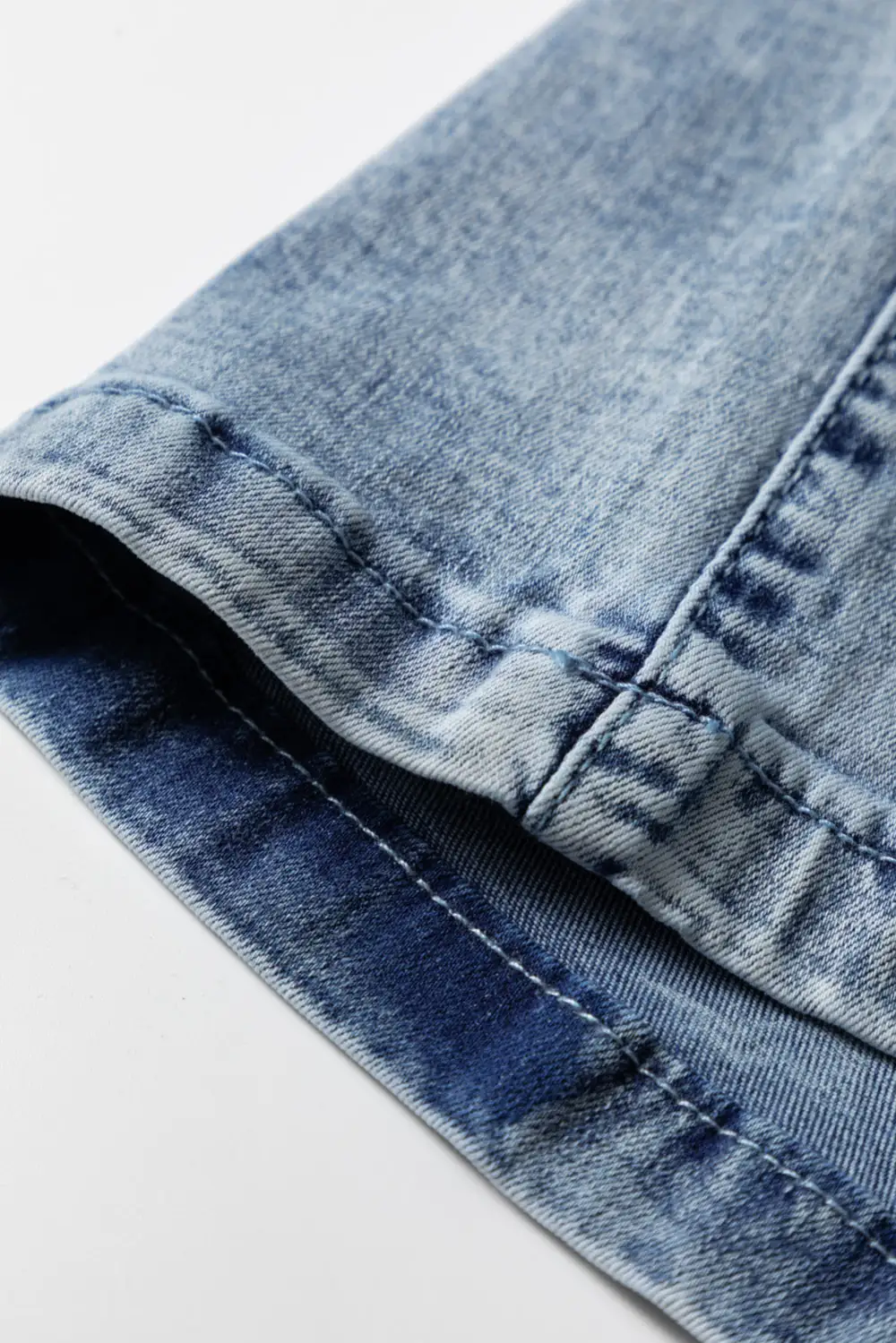 High Waist Seam Detail Denim Jeans