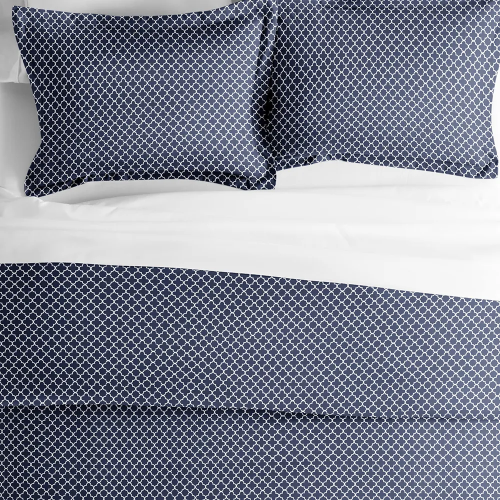 Quatrefoil Pattern Duvet Cover Set