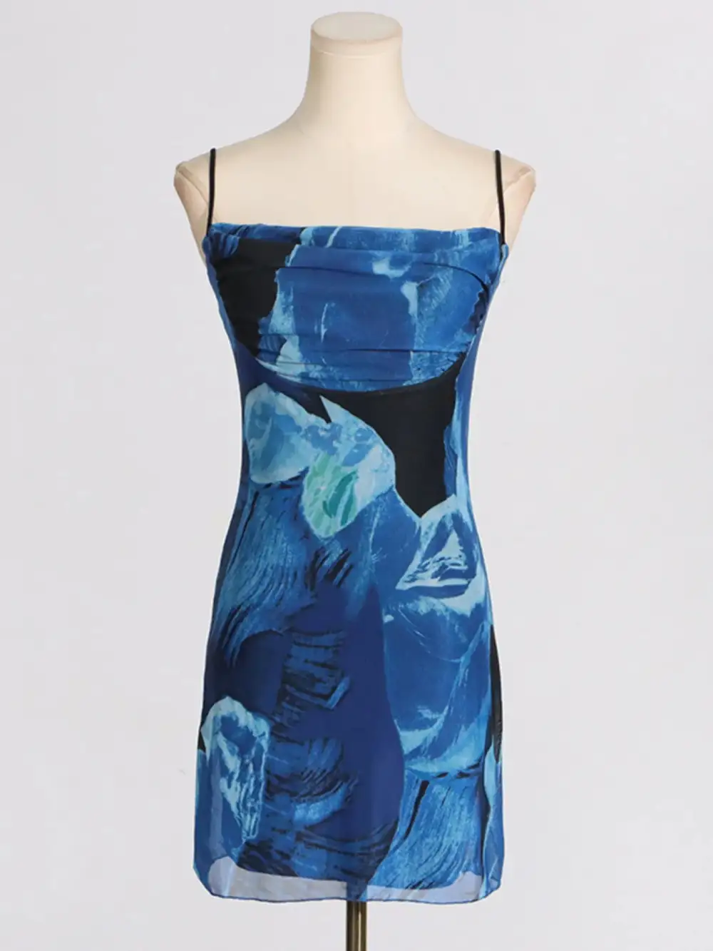 Drape Cowl Mini Dress