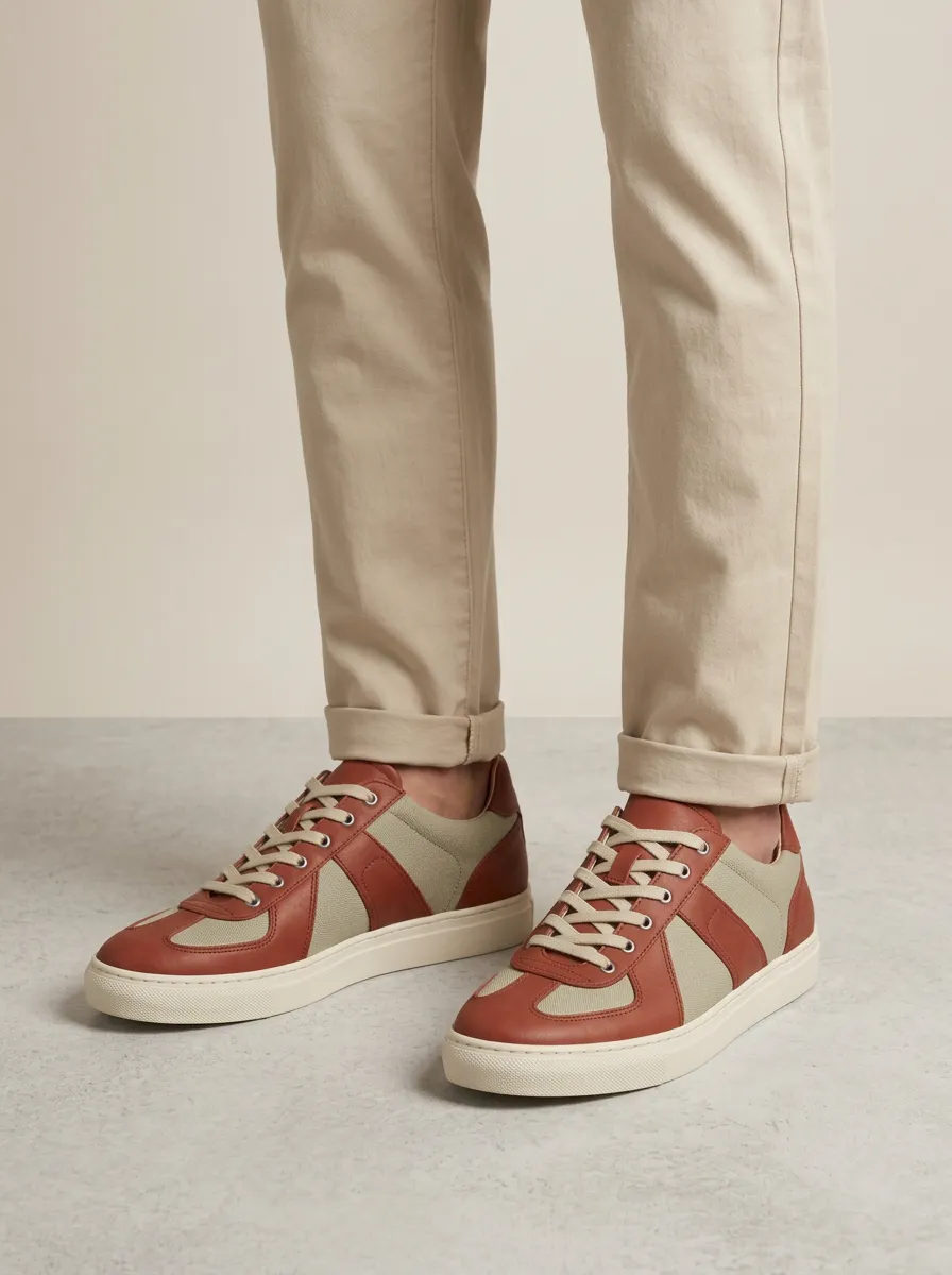 Unisex Minimalist Canvas Leather Casual Shoes
