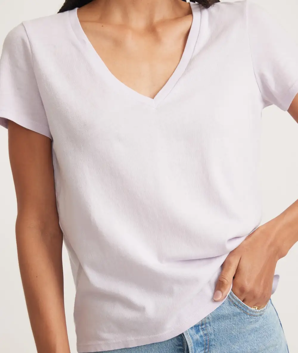 Short Sleeve V-Neck Casual Tee
