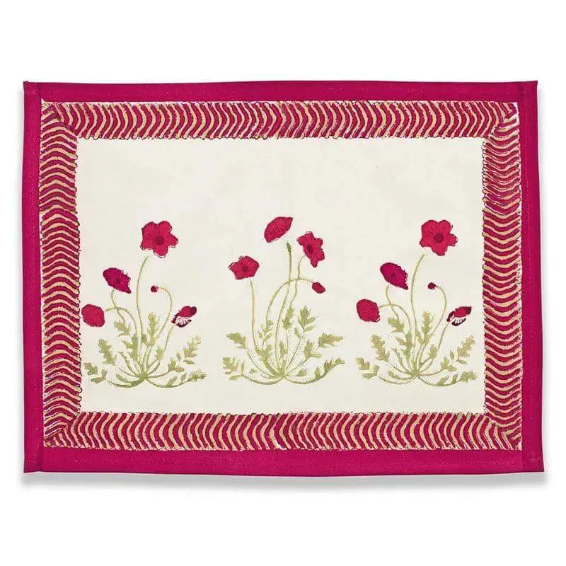 Poppy Field Placemat Set